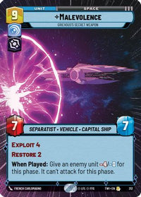 Malevolence - Grievous's Secret Weapon (Hyperspace) (312) - Twilight of the Republic Foil