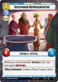 Outspoken Representative (Hyperspace) (316) - Twilight of the Republic Foil