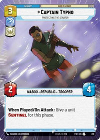 Captain Typho - Protecting the Senator (Hyperspace) (319) - Twilight of the Republic Foil