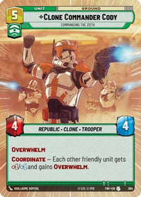 Clone Commander Cody - Commanding the 212th (Hyperspace) (384) - Twilight of the Republic Foil