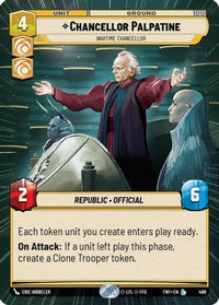 Chancellor Palpatine - Wartime Chancellor (Hyperspace) (468) - Twilight of the Republic Foil