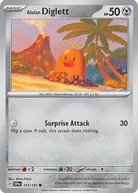 Alolan Diglett 122  SV08 Surging Sparks - Common