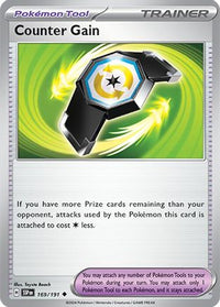 Counter Gain 169  SV08 Surging Sparks - Uncommon