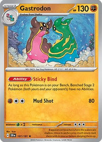 Gastrodon 107  - Holofoil SV08 Surging Sparks - Rare