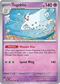 Togekiss 072  - Holofoil SV08 Surging Sparks - Rare