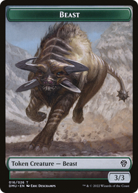 Beast -  Foil (DMU-016) - Dominaria United Tokens