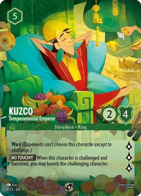 Kuzco - Temperamental Emperor (8) Holofoil - Disney Lorcana Promo Cards
