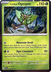 Teal Mask Ogerpon (Cosmos Holo) 024  - Holofoil Miscellaneous Cards & Products - Promo