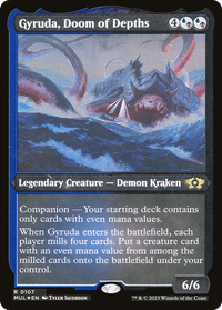 Gyruda, Doom of Depths (Foil Etched) - : (companion) Foil (MUL-107) - Multiverse Legends