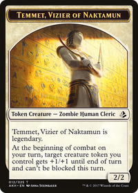 Temmet, Vizier of Naktamun (AKH-012) - Amonkhet Tokens Foil
