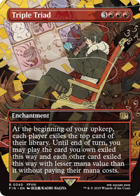 Triple Triad - : (enchantment) (Borderless) Foil (FIN-340) - FINAL FANTASY