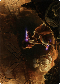 Dogged Pursuit Art Card -  (Borderless) (ASKHM-021) - Art Series: Kaldheim