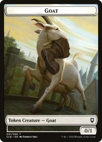 Goat -  Foil (CLB-001) - Battle for Baldur's Gate Tokens