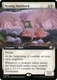 Nesting Dovehawk (MOC-104) - March of the Machine Commander: (Extended Art) Foil
