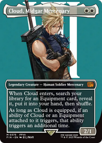 Cloud, Midgar Mercenary -  (Borderless) (FIN-375) - FINAL FANTASY
