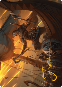 Eivor, Battle-Ready Art Card (Gold-Stamped Signature) -  (Borderless) (ASACR-018) - Assassin's Creed Art Series