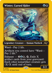 Winter, Cursed Rider -  Foil (DFT-494) - Aetherdrift
