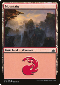 Mountain (195) [Rivals of Ixalan]