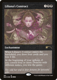 Liliana's Contract -  Etched Foil (SLD-161★) - Secret Lair Drop