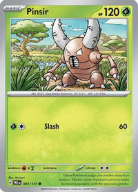 Pinsir 003  SV Prismatic Evolutions - Common