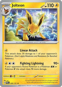 Jolteon 029  - Holofoil SV Prismatic Evolutions - Rare