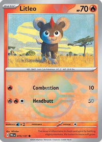 Litleo (Poke Ball Pattern) 015  - Holofoil SV Prismatic Evolutions - Common