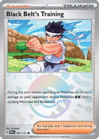 Black Belt's Training (Poke Ball Pattern) 097/131  - Holofoil SV Prismatic Evolutions - Common