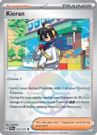 Kieran (Poke Ball Pattern) 113/131  - Holofoil SV Prismatic Evolutions - Uncommon