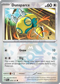 Dunsparce (Master Ball Pattern) 079  - Holofoil SV Prismatic Evolutions - Common