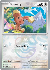 Buneary (Master Ball Pattern) 083  - Holofoil SV Prismatic Evolutions - Common