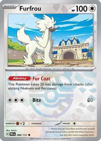 Furfrou (Master Ball Pattern) 088  - Holofoil SV Prismatic Evolutions - Common
