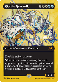 Riptide Gearhulk -  (Borderless) Foil (DFT-552) - Aetherdrift