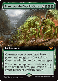 March of the World Ooze - : (enchantment, Extended Art) (DFT-388) - Aetherdrift