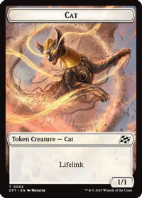 Cat // Thopter (0010) Double-Sided Token -  Foil (DFT-2 // 10) - Aetherdrift