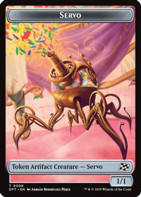 Servo // Thopter (0009) Double-Sided Token -  Foil (DFT-8 // 9) - Aetherdrift