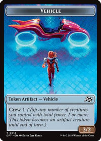 Vehicle // Pilot Double-Sided Token -  Foil (DFT-12 // 1) - Aetherdrift