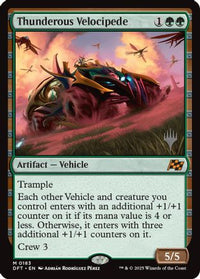 Thunderous Velocipede (PPDFT-183) - Promo Pack: Aetherdrift Foil