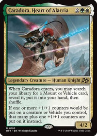 Caradora, Heart of Alacria (PPDFT-195) - Promo Pack: Aetherdrift Foil