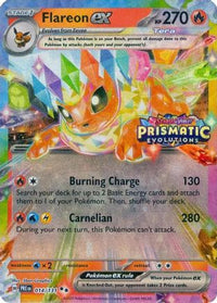 Flareon ex (Prismatic Evolutions Stamp) 014/131  - Holofoil Miscellaneous Cards & Products - Promo