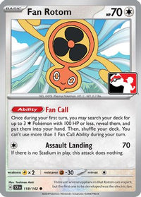 Fan Rotom 118  - Holofoil Prize Pack Series Cards - Common