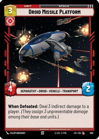 Droid Missile Platform (Foil) (660) - Jump to Lightspeed Foil