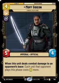 Moff Gideon - I Know Everything (Foil) (686) - Jump to Lightspeed Foil