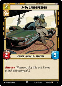 X-34 Landspeeder (Foil) (712) - Jump to Lightspeed Foil