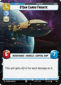 D'Qar Cargo Frigate (Hyperspace Foil) (786) - Jump to Lightspeed Foil