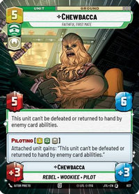 Chewbacca - Faithful First Mate (Hyperspace Foil) (837) - Jump to Lightspeed Foil