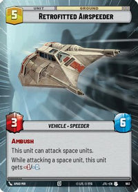 Retrofitted Airspeeder (Hyperspace Foil) (993) - Jump to Lightspeed Foil