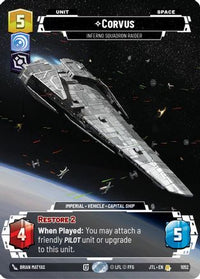 Corvus - Inferno Squadron Raider (Prestige Foil) (1052) - Jump to Lightspeed Foil