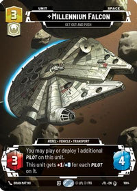 Millennium Falcon - Get Out And Push (Prestige Foil) (1084) - Jump to Lightspeed Foil