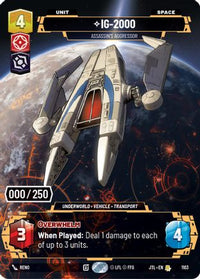 IG-2000 - Assassin's Aggressor (Serialized) (1103) - Jump to Lightspeed Foil