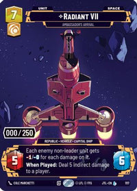 Radiant VII - Ambassadors' Arrival (Serialized) (1117) - Jump to Lightspeed Foil